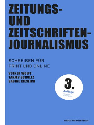 cover image of Zeitungs- und Zeitschriftenjournalismus